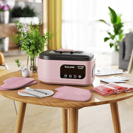 BAOSHISHAN Paraffin Wax Machine For Hand and Feet, 4 Timing Setting Paraffin Wax Machine, 3500ml Hand Wax Paraffin Machine, Paraffin Wax Warmer for Home Spa Moisturizing Arthritis(5 Pack Refills)