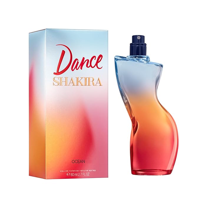 Shakira Perfumes - Dance Ocean for Women - Limited Edition - Long Lasting - Fresh and Femenine Fragance - Sweet and Floral Notes - Ideal for Day Wear - 80ml