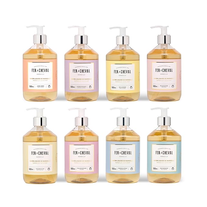 Fer à Cheval Savon Liquide De Marseille Soap, Luxury Hand Soap Savon De Marseille Soap Bundle, 500ml/16.9fl oz