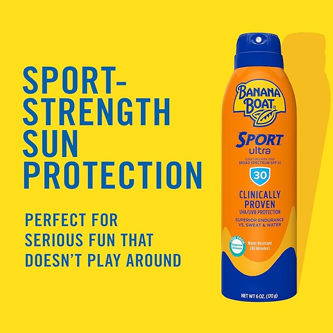 Banana Boat Sport Ultra Spray Sunscreen SPF 30, 1.8oz | Travel Size Sunscreen Spray SPF 30, Mini Sunblock, 1.8oz (Pack of 24)