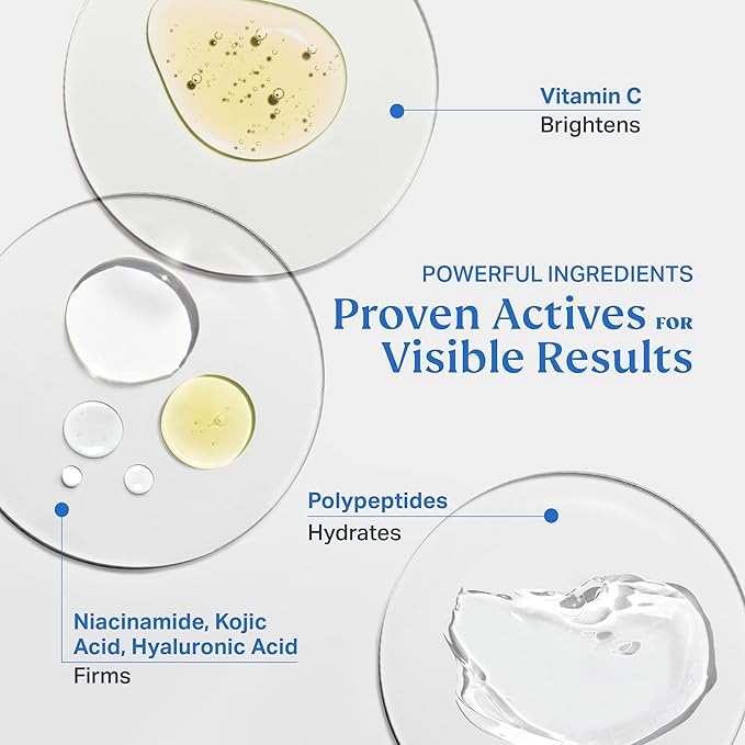 Total Rewind Sculpting Serum 1 fl oz | Line-Smoothing, Dark Spot Corrector | Vitamin C, Niacinamide, Kojic Acid, Peptides | Radiant Glow, Balanced Complexion | AM Formula