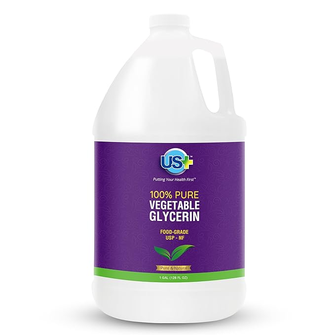 100% Pure Vegetable Glycerin - Pharmaceutical & Food Grade (USP) - Premium Quality All-Natural Moisturizer & Cleanser - For skin, hair, soaps & more (1 Gallon)