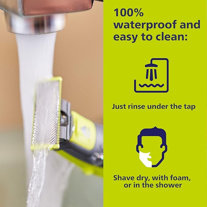 Philips Norelco OneBlade Face + Body Hybrid Electric Trimmer and Shaver, QP2630/70