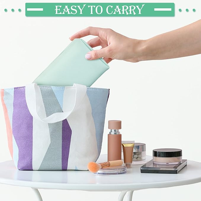 Sanwuta 9 Pcs Preppy Makeup Bag PU Leather Cosmetic Bag Makeup Pouch Plain Waterproof Toiletry Organizers for Traveling Preppy Travel Purse End of the Year Teacher Gifts Bulk(Mint Green)