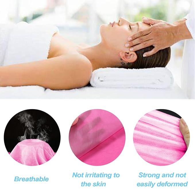 200Pcs Disposable Bed Sheets,31''x71'' Waterproof Massage Table Sheet Protector Non Woven Fabric Bed Cover for Massage Therapy Tattoo Beauty Salon Hotels Esthetician (White) (pink200pcs)