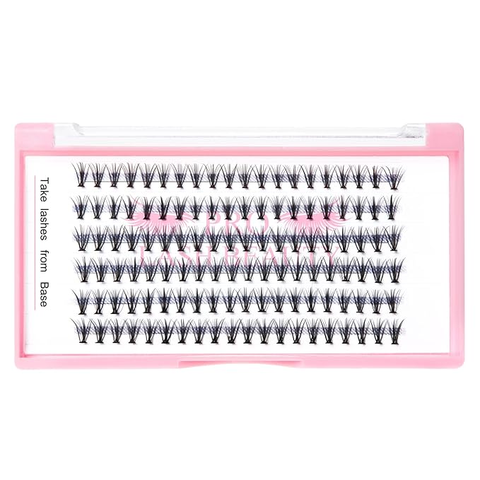 Individual Lashes 20D-D-0.07-9-16mix Cluster Lashes 20D C D Curl Wispy Lashes Bottom Lashes DIY Lashes At Home (20D-D-0.07,9-16mix)