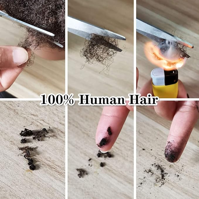 14" afro mannequin head for braiding 4C Type 100% Human Hair Curly Hair Hairdresser Training Head African Cosmetology Doll Head for Styling Cornrow Braiding with Clamp Stand