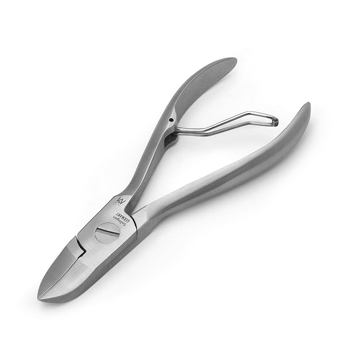 GERMANIKURE 5pc Manicure Set in Black Leather Case - Made in Germany, FINOX Stainless Steel Tools – Professional Mens Grooming Kit