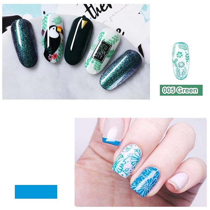 Nail Stamping Gel Polish Set 8Pcs Nail Art Stamping Gel 8ml Printing for Nail Plate Nail Template Stamping