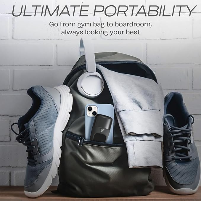 HUMMINGBIRD MK1 Compact Trimmer – Portable Men’s Electric Beard and Body Hair Trimmer, No Nick, No Cut, Cordless USB-C Rechargeable, LED Display, Face and Body Groomer, Travel-Friendly Shaver