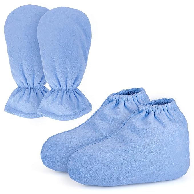200 Counts Paraffin Wax Liners for Hands & Feet & Paraffin Wax Booties and Gloves, Segbeauty Larger Paraffin Heated Hand SPA Mittens Foot Liners, Gloves & Socks for Hot Wax thera-py Thermal treat-ment
