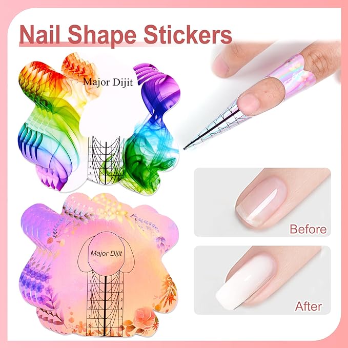Major Dijit Acrylic Nail Kit with Drill 12 Colors Acrylic Powder Acrylic Liquid Top Coat Base Coat Nail Primer Set for Beginners with Everything DIY Nail Art Tool Gift Home Salon