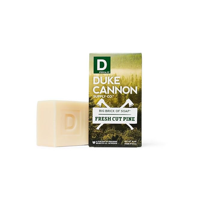 Duke Cannon Supply Co. Big Brick of Soap Bar for Men, Variety Pack (Bourbon, Bay Rum, Midnight Swim, Naval Diplomacy, Fresh Cut Pine & Gun Smoke) - All Skin Types, 10 oz. (6 Pack)