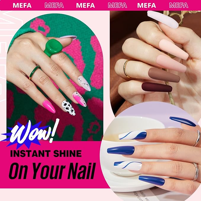 MEFA 35 Pcs Gel Nail Polish Set, 32 Colors All Seasons Collection Gel Nail Polish Blue Red Pink Nail Art Manicure DIY Salon Home Halloween Decoration Beginners Gifts for Women