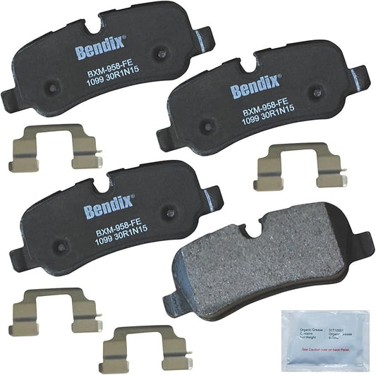 Bendix Priority1 CFM1099 Semi-Metallic Rear Brake Pads for Land Rover Discovery 2016-2014, LR2 2013, LR3 2009-2005, LR4 2016-2010, Range Rover 2012-2006, Range Rover Sport 2013-2006, Lexus LFA 2012