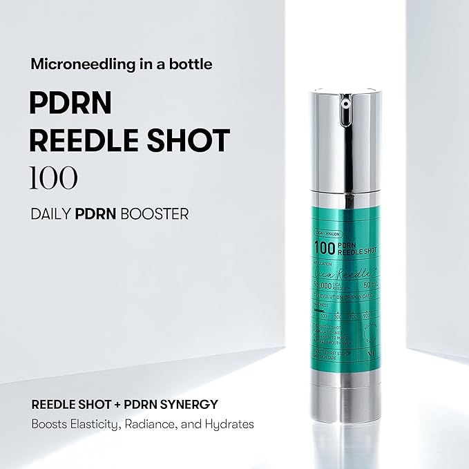 VT COSMETICS PDRN Reedle Shot 100, Spicule Microneedling Serum, Vegan PDRN, Centella Asiatica, Hyaluronic Acid, Exfoliation, Soft & Glass Skin, Korean Liquid Skin Booster 1.69Fl Oz (50ml)