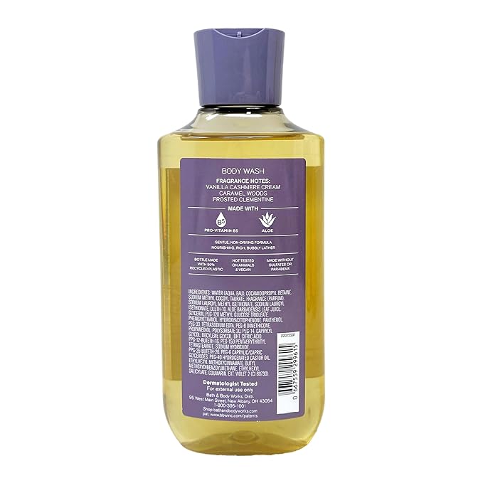 Bath & Body Works Shower Gel, Gift Set of 2, 10oz Each (Snowflakes Cashmere)