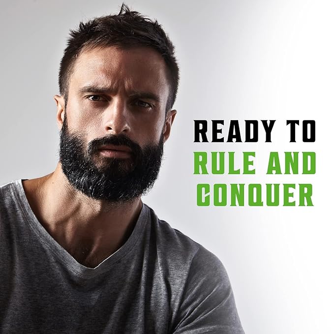 Viking Revolution Beard Wash & Conditioner Set w/Argan & Jojoba Oils – Softens, Smooths & Strengthens Beard Growth - Natural Peppermint and Eucalyptus Scent - Shampoo (17 oz)