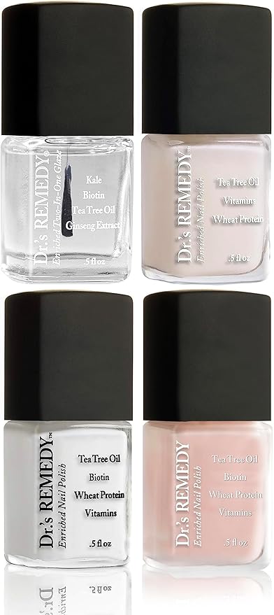 Dr.'s Remedy Enriched Nail Polish Kit BLUSHING Bride Collection Set of 4