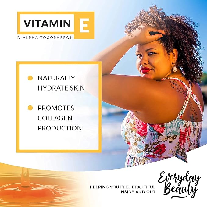 Pure Vitamin E Oil- D-Alpha Tocopherol 100% Pure & All Natural 1 Fl Oz Glass Bottle & Dropper 42,500 IUs - Not a Blend, Thick, Amber Color, Nutty Aroma From Wheat Germ - Face Body Hair