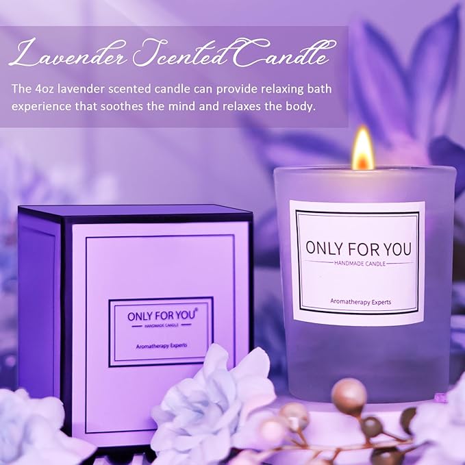 Mothers Day Gifts for Mom, Birthday Mothers Day Basket for Mom from Daughter Son, Relaxing Spa Gifts Set with Luxury Flannel Purple Blanket, Great Birthday Mother's Day Ideas for Women Wife Her