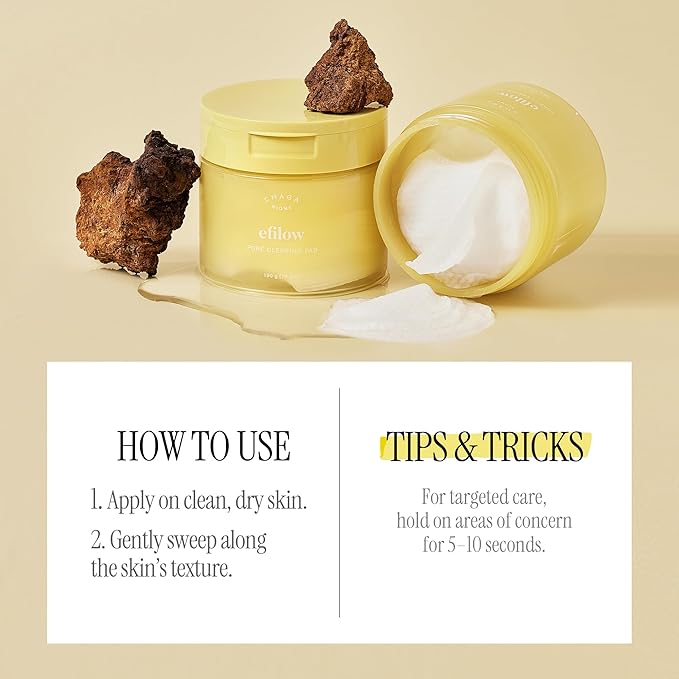 Chaga Mushroom Biome Pore Clearing Pad, Vegan Facial Exfoliating Toner Pads with AHA BHA PHA LHA, 70 Pads 190g