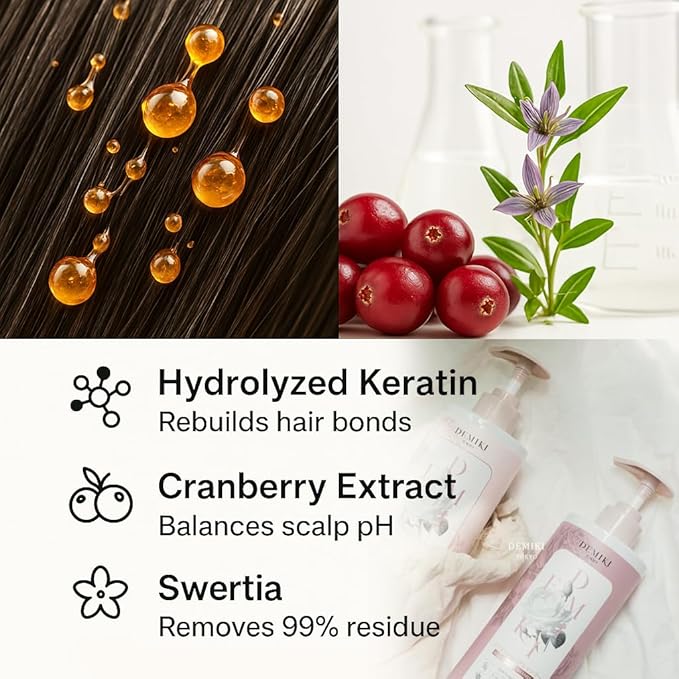 Japanese Shampoo and Conditioner Set for Women,Sulfate Free Shampoo for Oily Hair,Paraben Free,Dye Free,Organic Rose Scent,Clarifying Shampoo Moisturizing and Refreshing Natural Hair Care,32oz