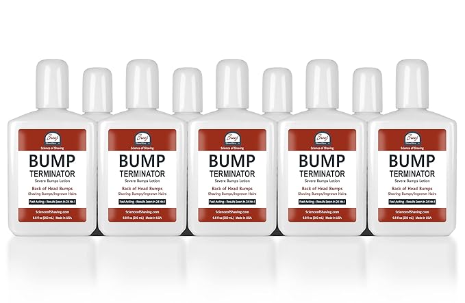 BUMP Terminator Razor Bumps & Shaving Bumps Remover | Ingrown Hair Treatment for Pubic Area with Glycolic Acid, Salicylic acid & Tea Tree Oil| BREEJ Bump Treatment for Bikini Bumps, 6.8 oz (Pack of 1)