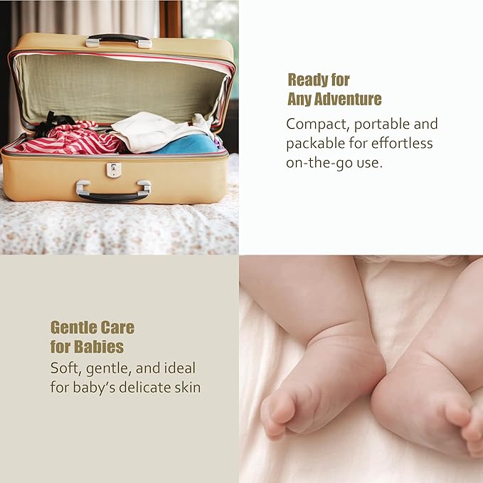 Ourmed Life Face Towels, Disposable Biodegradable Facial Towels for Sensitive Skin, Lint- free Face Wipes for Washing Face, Skincare and Makeup Remover, Dry Wipes, 10"×12" Extra Large, 50 Count