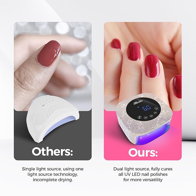 Cordless Nail Drill & Wired Nail Lamp Nail Tools Set for Gel Nails, Professional Nail Drill Salon Quanlity UV LED Nail Lamp