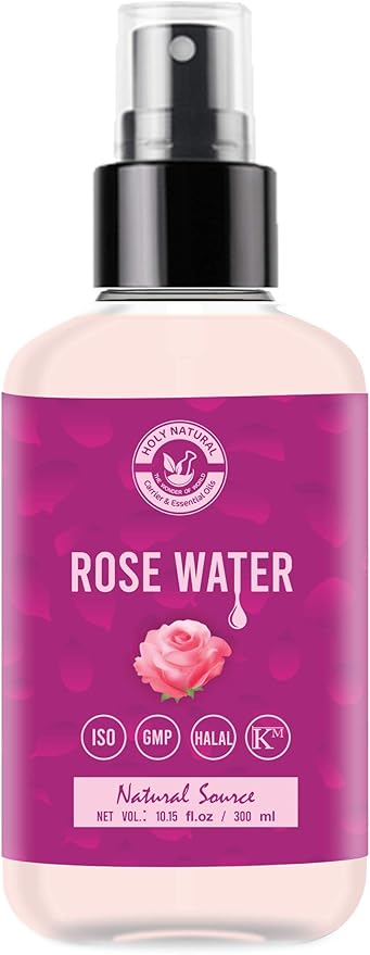 Rose Water (10.15 fl oz / 300ml) for Face & Hair Toner, Alcohol & Preservative Free