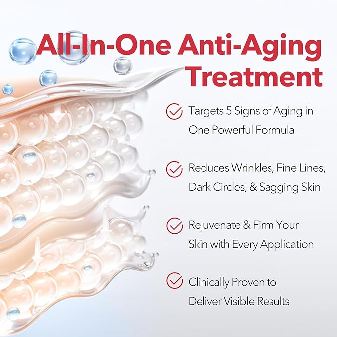 Skincare All In One Anti Aging Treatment Face Moisturizer Skin Tightening Retinol Cream for Face - Suit for Men and Women 2.7 fl.oz