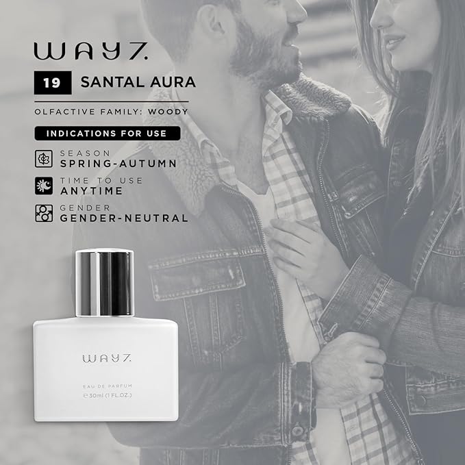 Eau De Parfum Santal Aura, Concentrated Fragrance, Long-Lasting Perfume For Women & Men- Replica Cologne, Paraben Free, Vegan Perfume Spray (30 ml | 1 fl. oz)