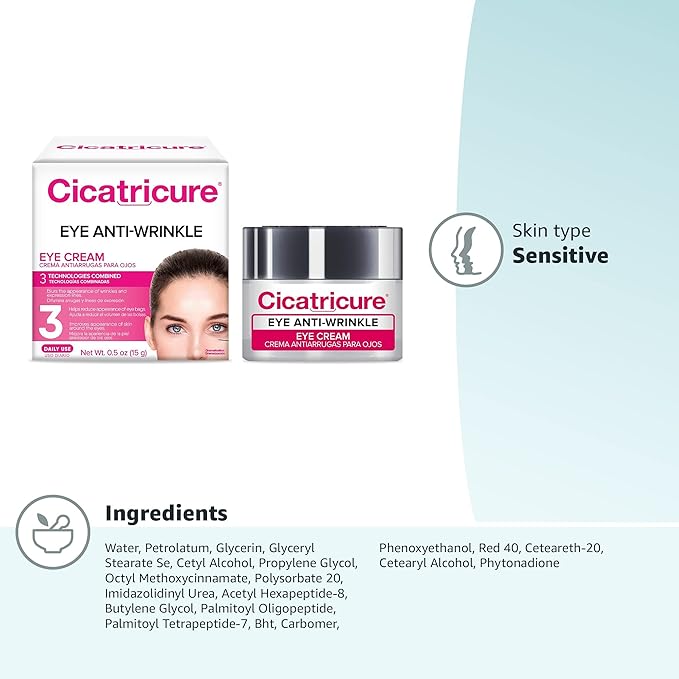 Cicatricure Anti Wrinkle Eye Cream, 0.5 Ounces (packaging may vary)