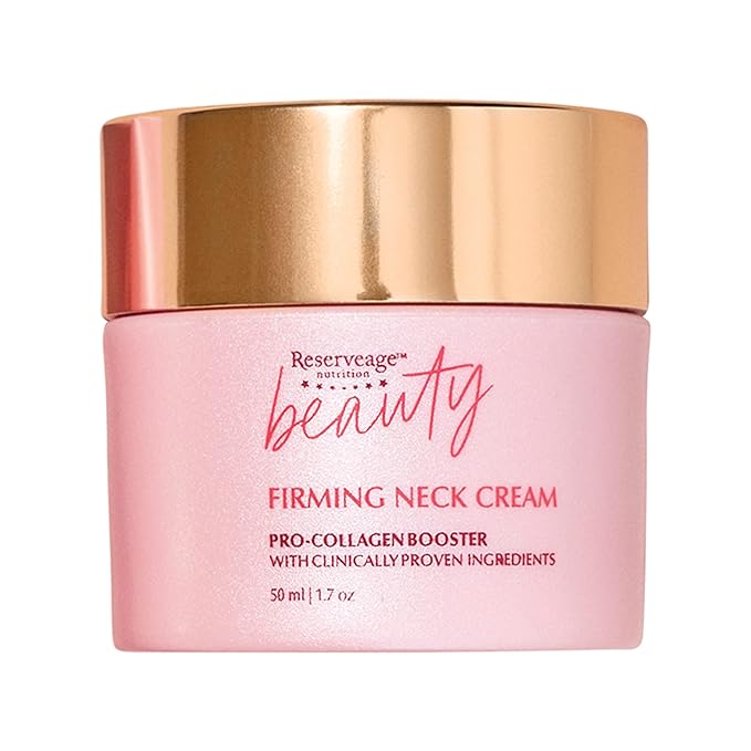 Reserveage Nutrition Firming Neck Cream with Pro-Collagen Booster, Tights, Smooths and Moisturizes with Micro-Encapsulated Copper Peptides and Measurable Results, 1.7 oz