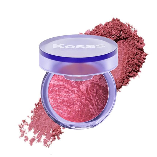 Kosas Blush is Life – Talc-Free Dimensional Blush Baked with Squalane & Hyaluronic Acid – Long Wear, Safe for Sensitive Skin - Adrenaline