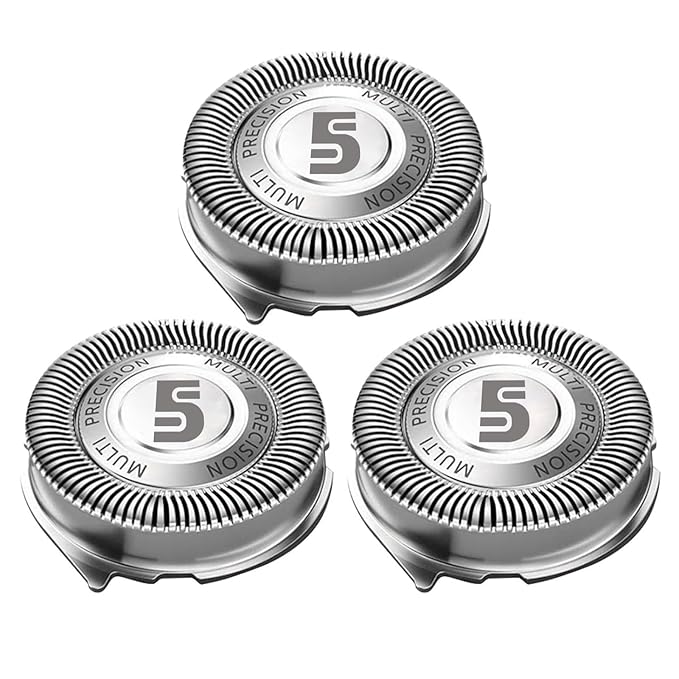 SH50 Replacement Heads For 5000 Shavers S5160, S5210, S5205, and S5370, 3-pc Pack