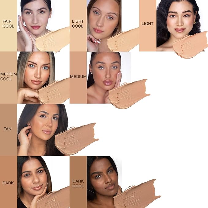 bellapierre BB Cream with SPF 20 - Tinted Sunscreen, Concealer, Matte Foundation, & Moisturizing Face Cream | Lightweight Formula + Pump Top Applicator | Paraben Free | 1.7 Oz - Medium Cool