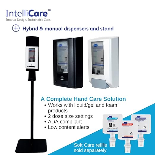 Diversey Soft Care Sensitive Foam Handwash For Intellicare Dispensers, Fragrance-Free, 1.3 L Refill, 6/carton