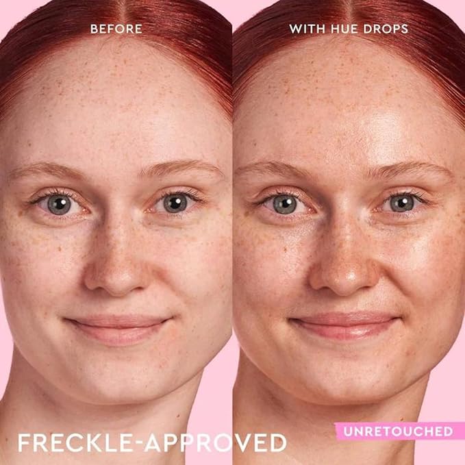 Glow Recipe Hue Drops - Mini Tinted Face Serum - Bronzing Drops to Brighten & Hydrate - Skincare Makeup Primer & Liquid Highlighter to Blur Pores for a Radiant, Even Skin Tone - Sun Glow (15ml)