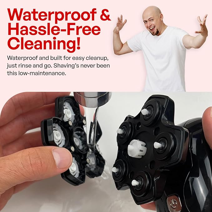 The Bald Express Electric Head Shavers for Bald Men - The Bald Brothers - 5 in 1 Mens Cordless Grooming Kit | Electric Shaving for Bald Men | USB Charge | Skull Shavers