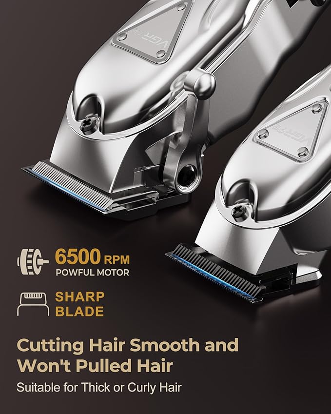 Hair Clippers for Men Professional, Cordless Clipper and Trimmer Set, Clippers for Hair Cutting Kit with Long Battery Life, Electric Hair Trimmer for Family Barber Kids Use