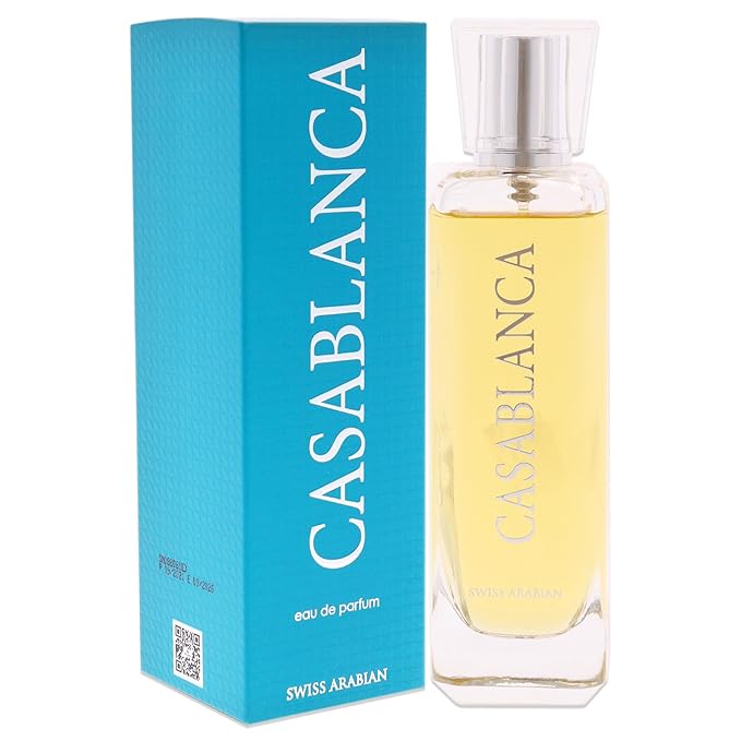 Swiss Arabian Casablanca - Luxury Products From Dubai - Long Lasting, Addictive Personal EDP Spray Fragrance - Seductive Signature Aroma - 3.4 Oz