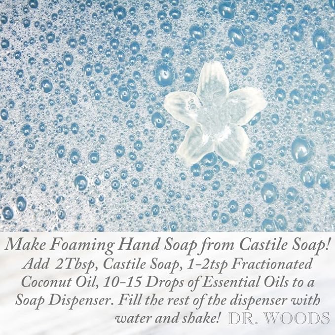 Dr. Woods Pure Peppermint Liquid Castile Soap with Pump, 32 Ounce