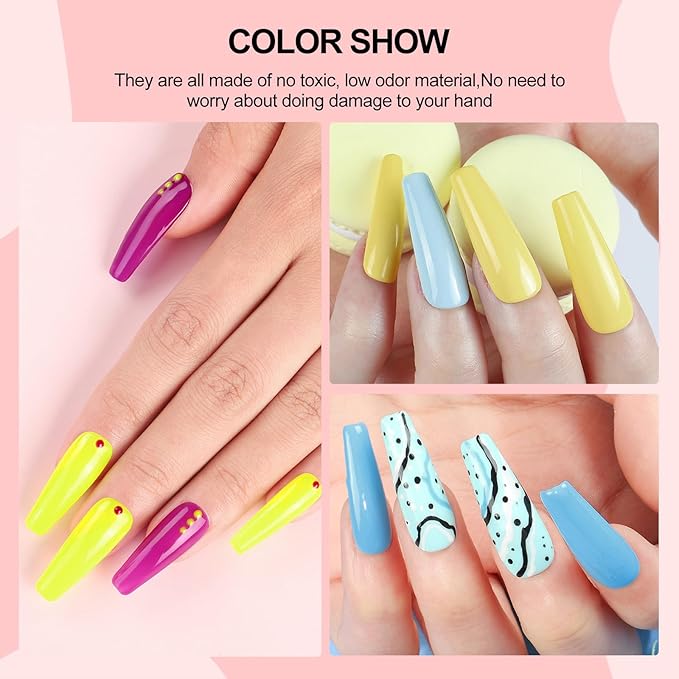 53PCS Gel Nail Polish Kit with U V light and Drill Starter Kit, 35 Colors Gel Polish Set 5pcs Top Base Coat Spring Neutral Colors Professional Nail Lamp Complete Gel Manicure Kit Gifts for Women