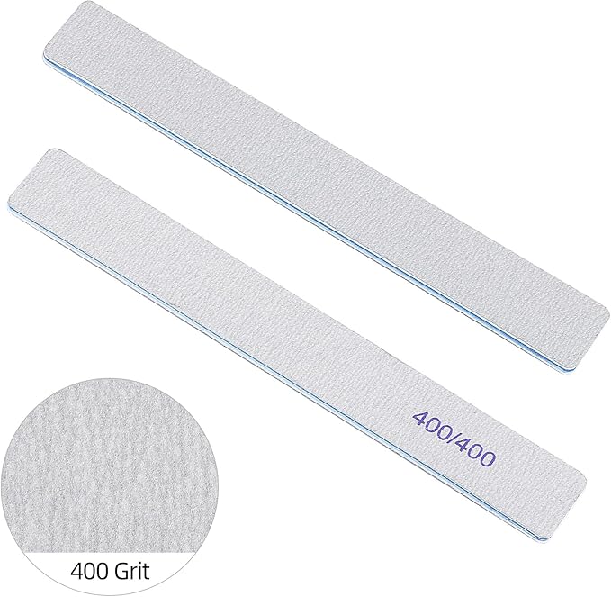 25 Count Nail Files 400/400 Grit, Fine Grit Nail Buffers for Buffing and Smoothing Natural Nails