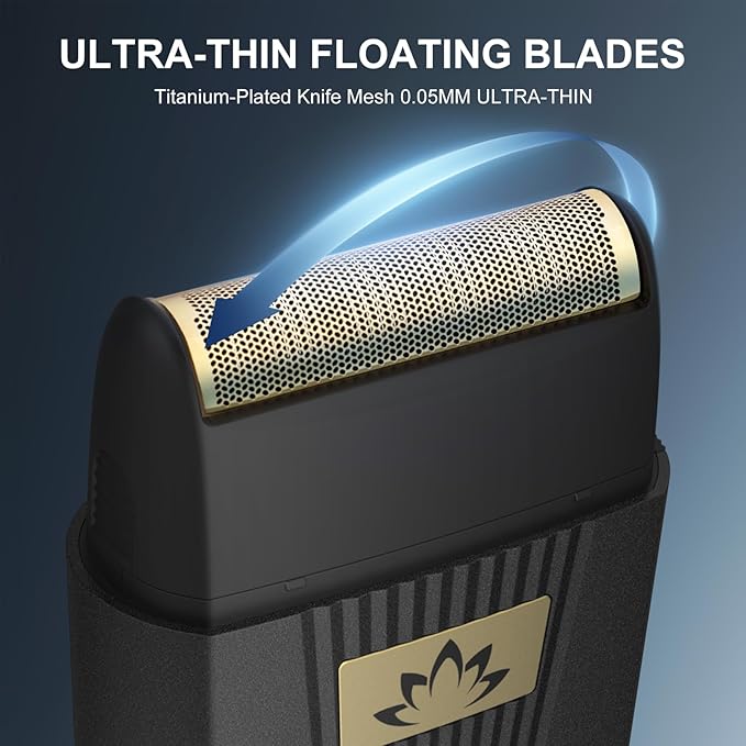 Foil Bald Shavers for Men, Powerful Motor Electric Razor, Head Shavers, Men's Foil Beard Trimmer, Cordless Rechargeable LED Display