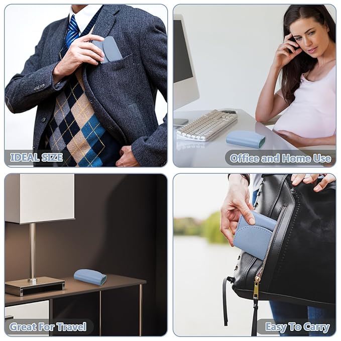 12 Set Manicure Set Bulk Mini Manicure Nail Clipper Kit 7 in 1 Stainless Steel Professional Nail Care Pedicure with Travel Portable Bag Grooming Kits for Women Men Home(Dark Blue)