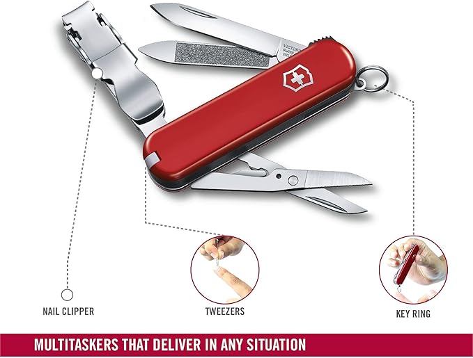 Victorinox 0.6463.T2 Folding Pocket Knife Nail Clip 580