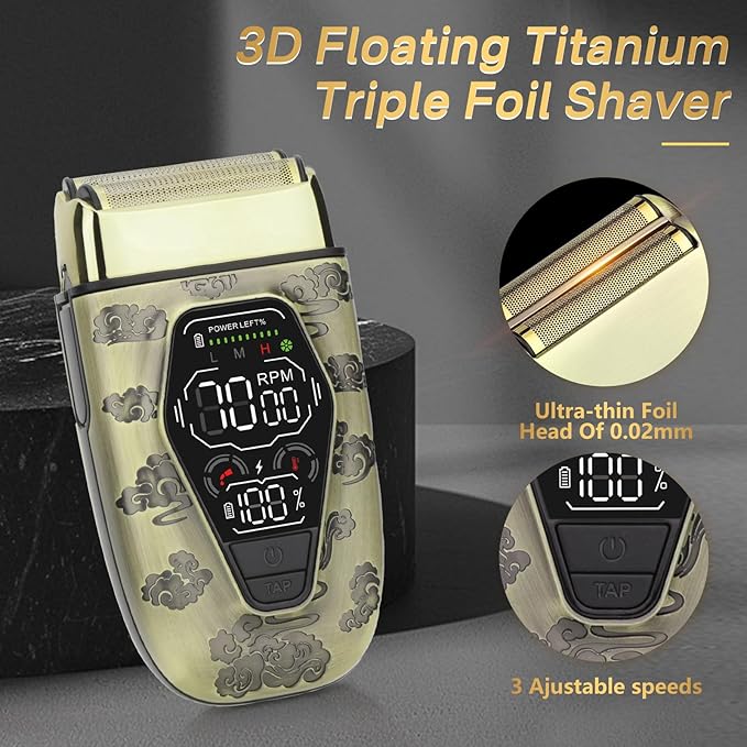 Professional Hair Clippers for Men,3 in 1 T-Blade Barber Clippers and Trimmer Set,Mens Cordless Hair Clippers for Hair Cutting Kit,Trimmers for Barbers, Beard Trimmer for Men